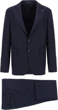 Tagliatore Vesuvio Dress - Heren - Business pakken - Blauw - 2XL - Leer - Kostuums