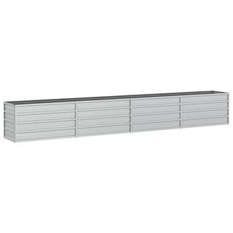 vidaXL Vidaxl - Arriate De Acero Galvanizado Plateado 320x40x45 Cm