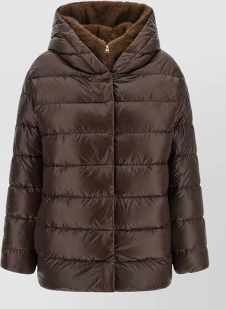 Herno down quilted hooded puffer jacket