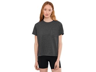 The North Face Tri-Blend Short Sleeve Pocket T-Shirts Womens Clothing TNF Black Heather : 2XL, Cotton/Lyocell/Polyester
