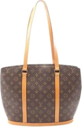 Louis Vuitton Pre-owned Tote Bags, female, Brown, Size: ONE SIZE Pre-owned Babylon Monogram Coated Canvas Shoulder Bag