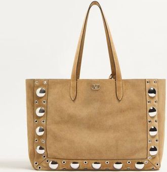 Valentino Garavani Valentino Garavani Nellc&ocirc;te Large Suede Shopping Bag