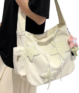 Generic Star Shoulder Bag, Messenger Hobo Tote, 16.14 Inches Large Capacity Purse with Durable Material, Star Pattern Shoulder Bag with Multiple Compartments 