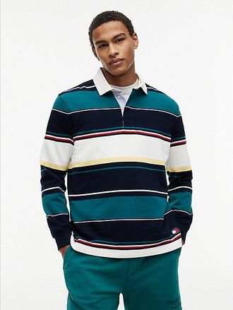 Tommy Hilfiger Relaxed Fit Mixed Stripe Rugby Shirt