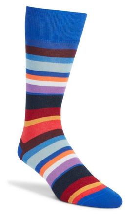 Paul Smith Marek Stripe Socks in Cobalt Blue at Nordstrom
