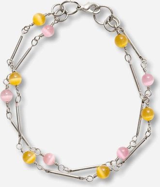 Our Legacy Fabricated Pearl Bracelet Marbled Nectar