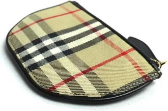 Burberry Pre-owned Clutches, female, Beige, Size: ONE SIZE Pre-owned Canvas Clutch