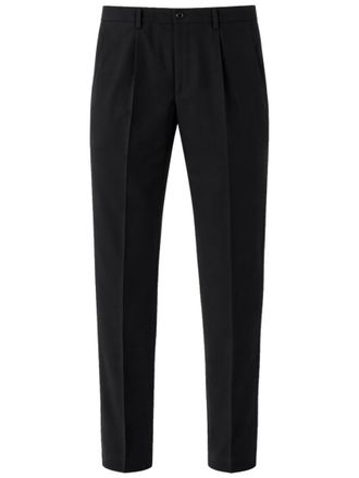 Dolce & Gabbana Black Straight Pleated Pants