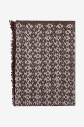 Hemisphere Rechteckiger Schal aus Wolle und Leinen Romp