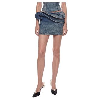 Magda Butrym Dames, Rokken, Blauw, Maat: S Denim