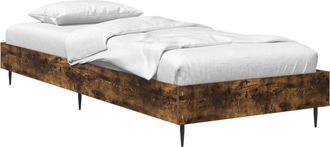 vidaXL Struttura Del Letto Rovere Fumo 80 X 200 Cm Vidaxl