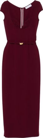 Rowen Rose Abito lungo con cintura - Rosso