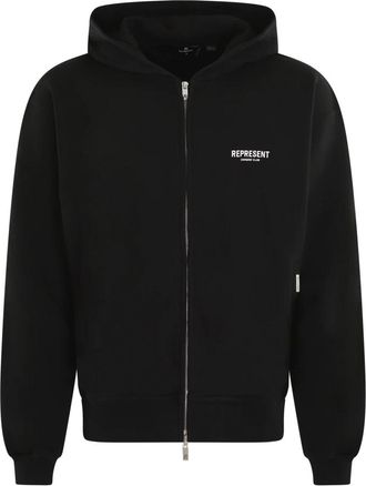 Represent Club Zip Hoodie in Zwart - Heren - Vesten met rits - Zwart - S - Hoodies & sweatvesten