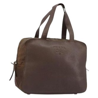 Prada Pre-owned Handbags, female, Brown, Size: ONE SIZE Pre-owned Vintage Hand Bag