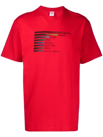 SUPREME T-shirt Chart - Rosso