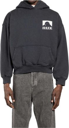 Rhude Moonlight Pack Hoodie Vintage - Heren - Hoodies - Zwart - M - Katoen - Hoodies & sweatvesten