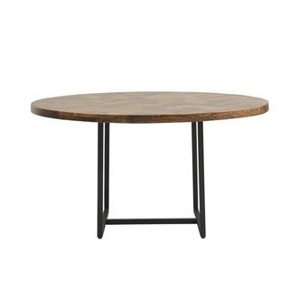 House Doctor Mesa de comedor de madera marr&oacute;n, 8 plazas