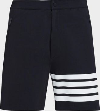 Thom Browne Men & apos;s 4-Bar Mid-Thigh Shorts
