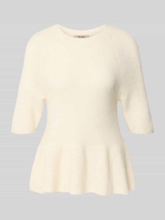 Mos Mosh Strickpullover aus Alpaka-Mix Modell Thora in Offwhite, Gr&ouml;&szlig;e XL