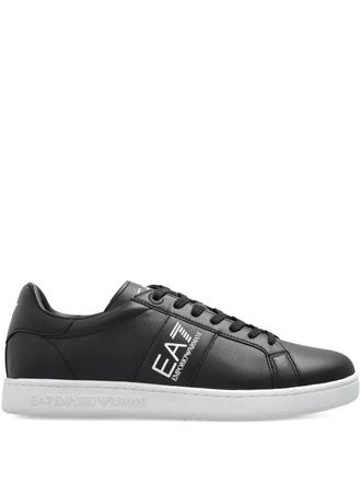 Emporio Armani logo-embellished low-top sneakers - Black