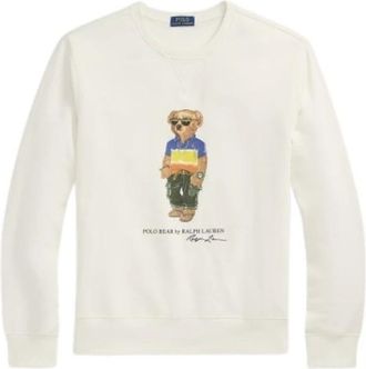 Polo Ralph Lauren Polo Bear Sweatshirt - Heren - Ronde hals truien - Wit - XL - Katoen - Truien & Vesten