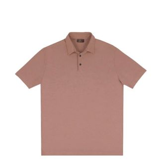 Slowear Polo Shirts, male, Pink, Size: 4XL Slim-fit IceCotton Polo Shirt