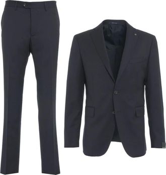 Tagliatore Single Breasted Suit Set - Heren - Business pakken - Zwart - XL - Wol - Kostuums