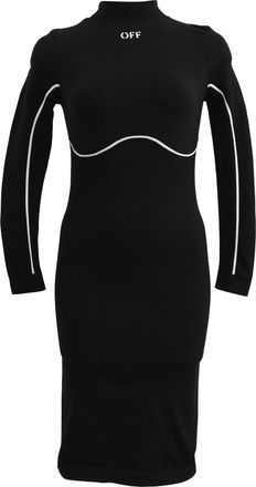Off-white Athletic Off Stamp Seamless Dress in Black Polyamide