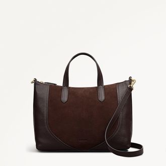 Radley London Dark Oak Medium Ziptop Grab Bag Wood Park AW25 Radley London