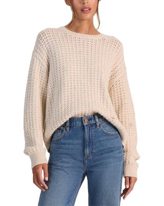 Alice & Olivia Alice + Olivia Liza Novelty Stitch Wool-Blend Pullover