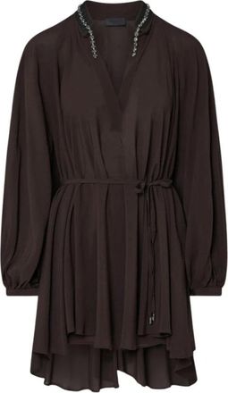 Liu Jo Cf 6263 T576A X0807 - Dames - Korte kleedjes - Bruin - M - Kleedjes