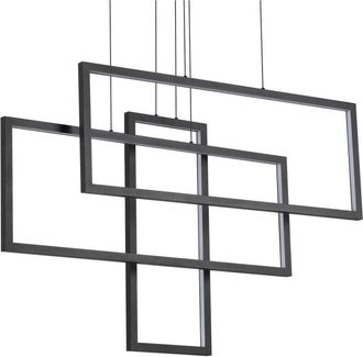 Ideal Lux L&aacute;mpara Colgante Led Decorativa Integrada Negra, 93000k