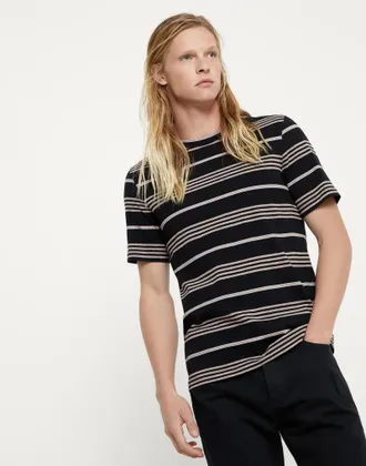 Brunello Cucinelli Bicolor Cotton Mens T-Shirt