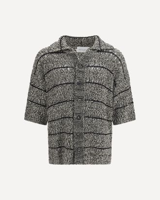 Roberto Collina Moulin&eacute; texture knit Shirt Male 48