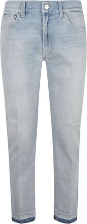 Dondup Daila Slim-Fit Jeans - Dames - Slim Fit Jeans - Blauw - W27 - Katoen - Jeans