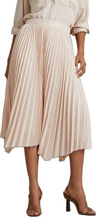 Reiss Azalea Asymmetric Pleat Midi Dress