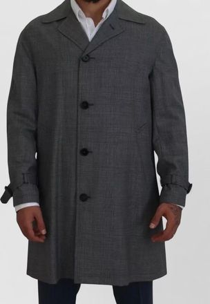 Dolce & Gabbana wool checked single-breasted long coat