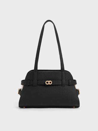 Charles & Keith Aubrielle Belted Shoulder Bag