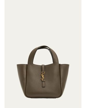 Saint Laurent Le 5 &agrave; 7 Bea Mini Tote Bag in Grained Leather