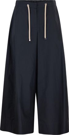 Max Mara Smmgufo Baumwoll-Culotte-Hose mit Kordelzug in der Taille
