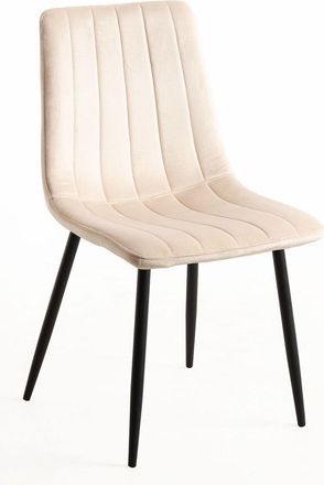 Regalos Miguel Sillas Comedor - Silla Liny Terciopelo - Beige