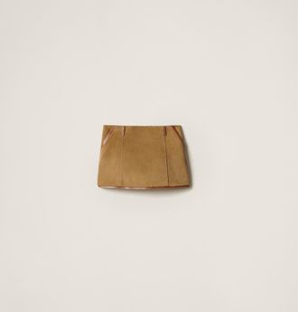 Miu Miu Suede skirt