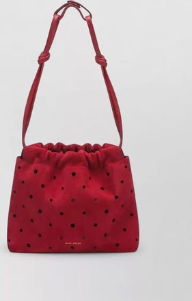 Manu Atelier bucket bag adjustable strap polka dot pattern