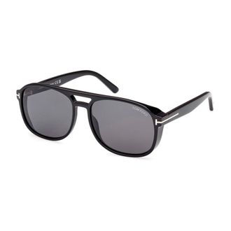 Tom Ford Rosco Sunglasses - male - Tom Ford - Sunglasses - Black - 58 MM - Accessories