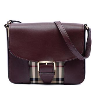 Burberry Pre-owned Burberry Small Haymarket Check Nylon and Leather Dickens Crossbody Ladies 3BF89FV5JYGPQHYF