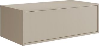 Vente-Unique Mueble bajo lavabo flotante - Color beige - 94 cm - TEANA II