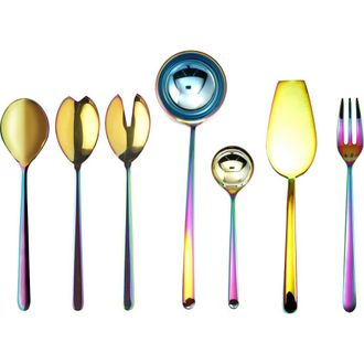 Mepra Linea Serving Set - 7 Pieces in Rainbow at Nordstrom