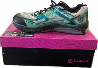 Topo Athletic Womens Ultrafly Road Running Shoes In Teal/black