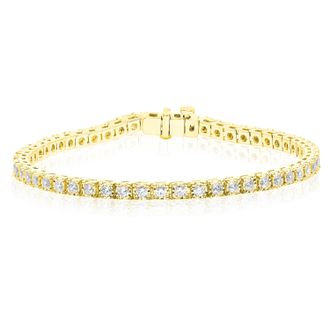 Vir Jewels 7 cttw Lab Grown Diamond Tennis Bracelet in Sterling Silver 6 Inch For Women