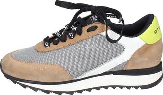 Stokton Sneakers, female, Multicolor, Size: 7 US Vintage Suede Womens Sneakers